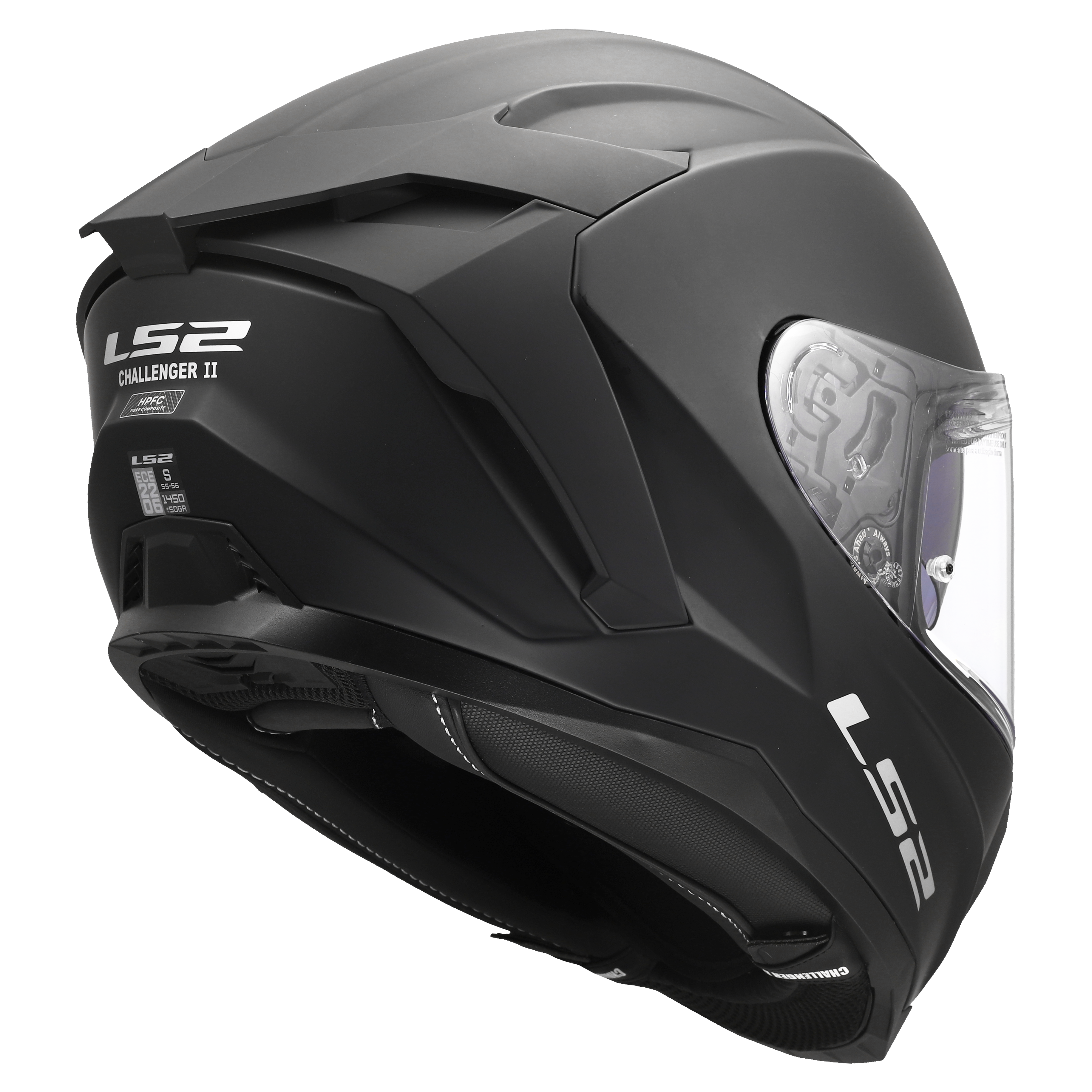 LS2 FF817 CHALLENGER II SOLID MATT BLACK 168170011 (5)